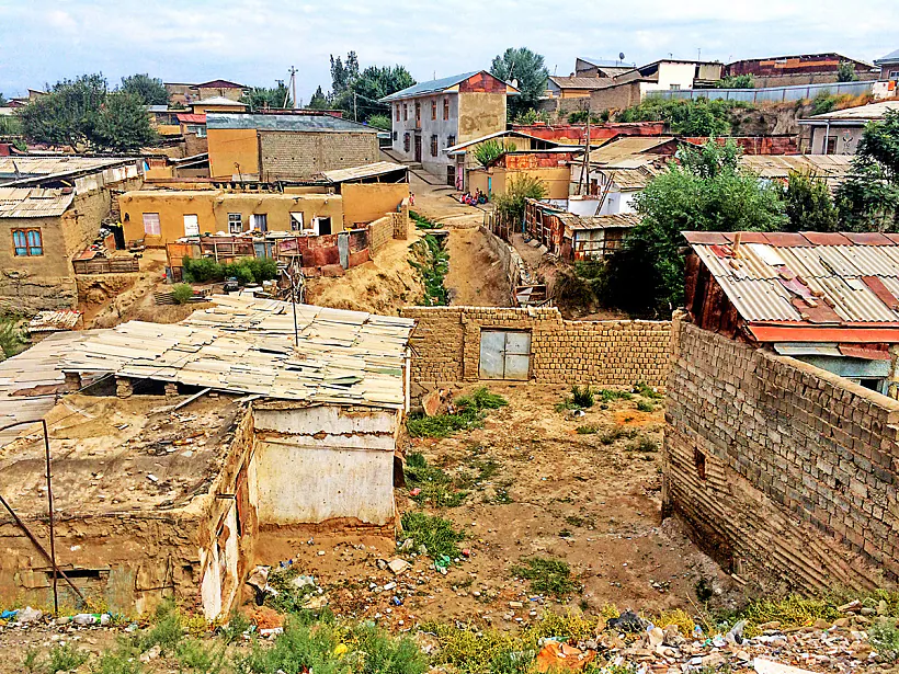 Truščoby Samarkandu (Uzbekistan)