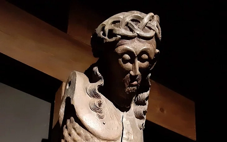 Frahmient Ukryžavannia, jakoje raniej ličylasia pomnikam z Halubičaŭ