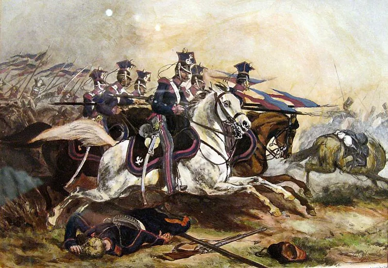 Наступ кавалерыі паўстанцаў.jpg Наступ кавалерыі паўстанцаў.jpg