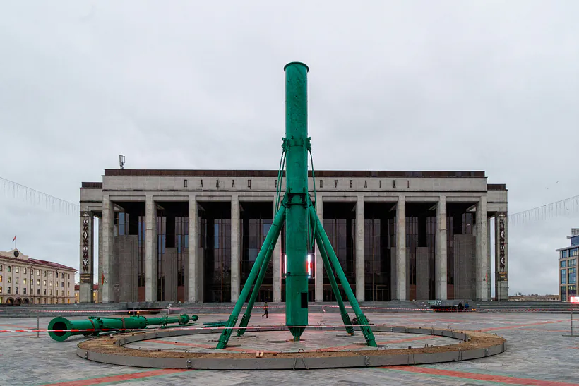 Ustalavańnie hałoŭnaje jaliny ŭ Miensku