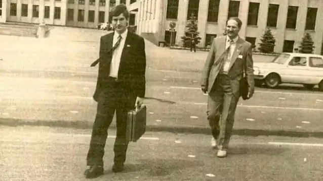 Viktar Hančar i Aliaksandr Lukašenka