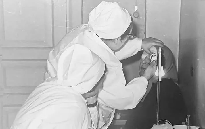 Tacciana Biryč z pacyjentam