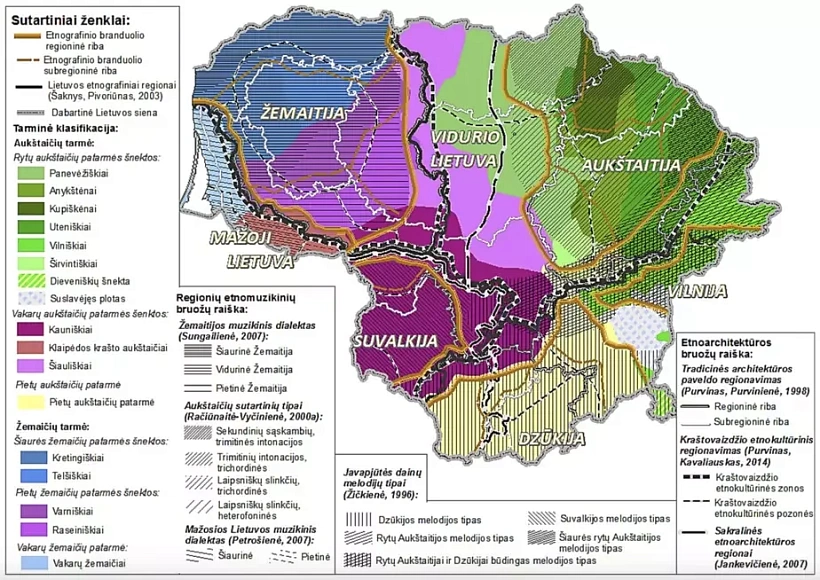 Terytaryjaĺnaja struktura farmaĺnych rehijënaŭ Litvy pavodlie A. Rahaŭskaĭcie