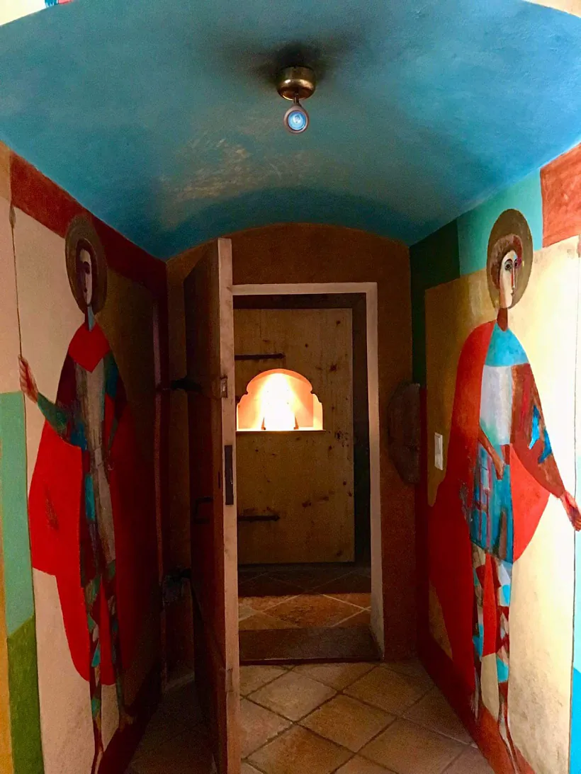 Frahmient rospisu Zoi Litvinavaj u kaplicy ŭ Chopfhartenie