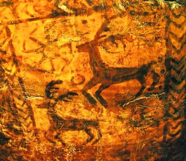 Zahadkavyja simvały z salarnymi znakami na kaŭšy-bracinie