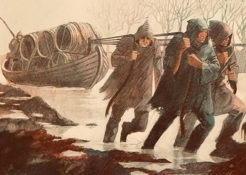 Для грашовай выгады рымскія гандляры часам выпраўляліся ў далёкія і небяспечныя куткі Еўропы.jpg Для грашовай выгады рымскія гандляры часам выпраўляліся ў далёкія і небяспечныя куткі Еўропы.jpg