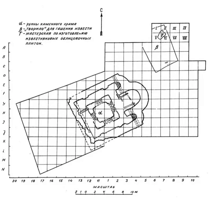 Zvodny plan raskopak 1945–1951 hh.