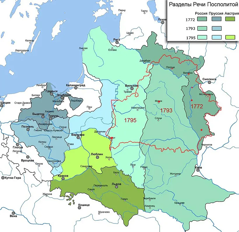 першы падзел Рэчы Паспалітай