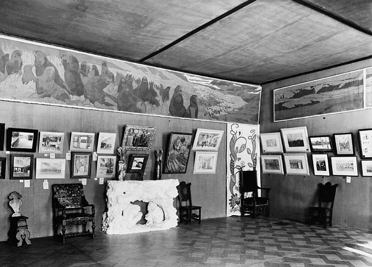 Vystaŭka karcin «Mиr иskusstva» ŭ pieciarburhskaj Akademii mastactvaŭ u 1901 hodzie Vystaŭka karcin «Mиr иskusstva» ŭ pieciarburhskaj Akademii mastactvaŭ u 1901 hodzie