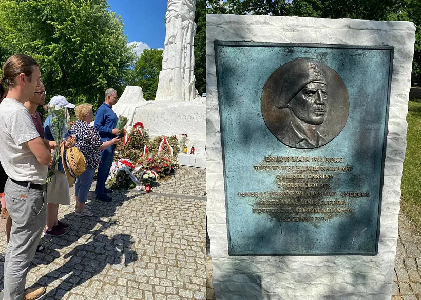 Ушанаванне памяці загінуўшых пад Монтэ-Касіна. Варшава, 18 траўня 2024 года. Фота: MOST Ушанаванне памяці загінуўшых пад Монтэ-Касіна. Варшава, 18 траўня 2024 года. Фота: MOST