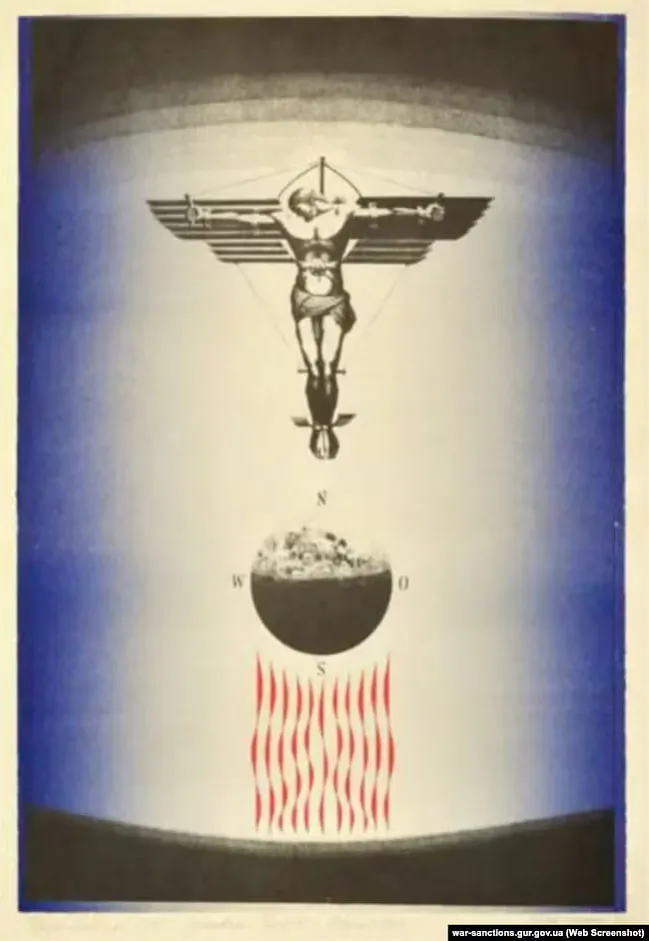 Karcina «Ikar. Seryja «Čałaviek i kosmas» mastaka Barysa Zaborava