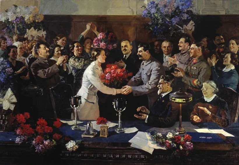 Karcina Vasila Jefanava «Niezabyŭnaja sustreča»