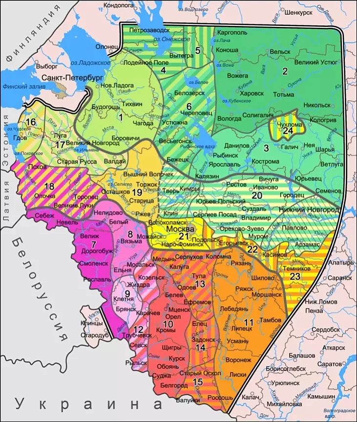 Karta ruskich havorak