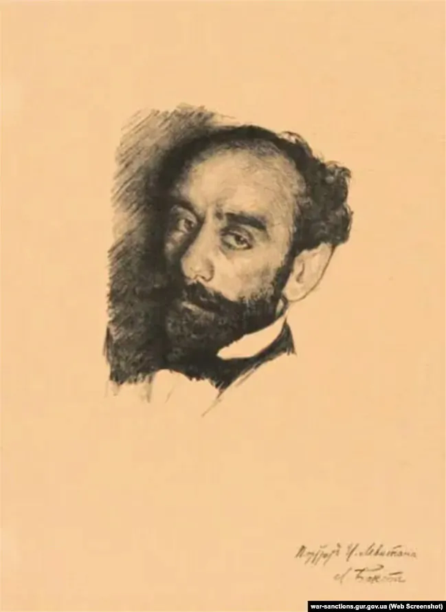 Leŭ Bakst. Partret Isaka Levitana