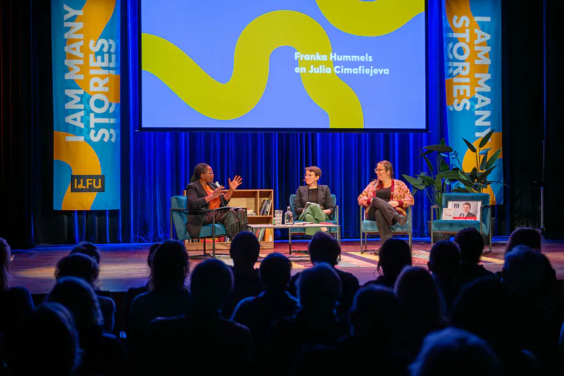 Julia Cimafiejeva i Franka Humieĺs 