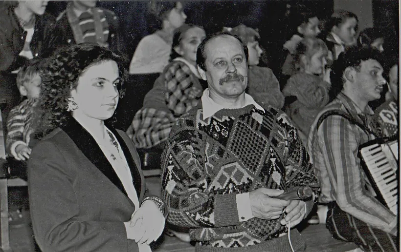 Česlaŭ Tamaševič i paetka z miastečka Čorny Bor Alicyja Liasota, jakaja piša vieršy na poĺskaj movie