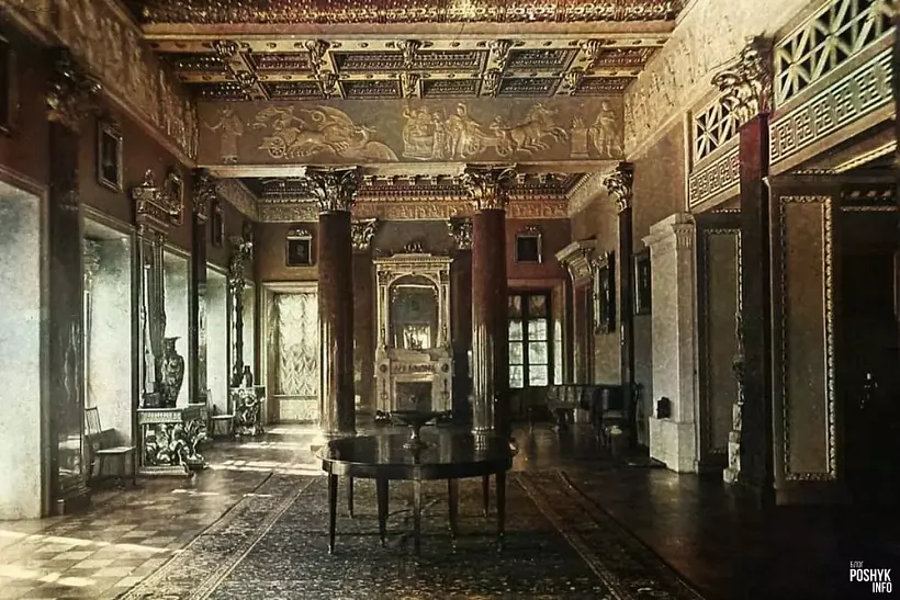 Ян Булгак, інтэр’ер палаца Булгакаў у Жылічах