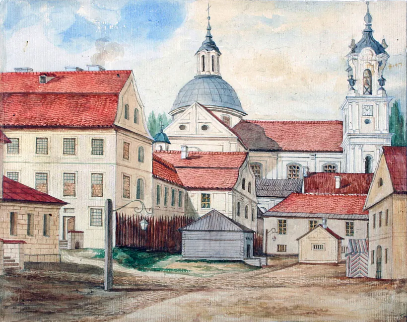 Дворык Гродзенскай турмы. Малюнак Напалеона Орды. Крыніца i.pinimg.com.jpg Дворык Гродзенскай турмы. Малюнак Напалеона Орды. Крыніца i.pinimg.com.jpg