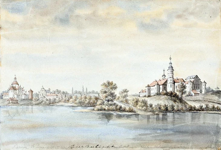Niasviž na maliunku Napalieona Ordy Niasviž na maliunku Napalieona Ordy