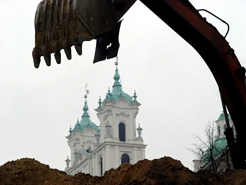 «Buĺdozernaja rekanstrukcyja» ŭ Horadni, 2007 h. «Buĺdozernaja rekanstrukcyja» ŭ Horadni, 2007 h.