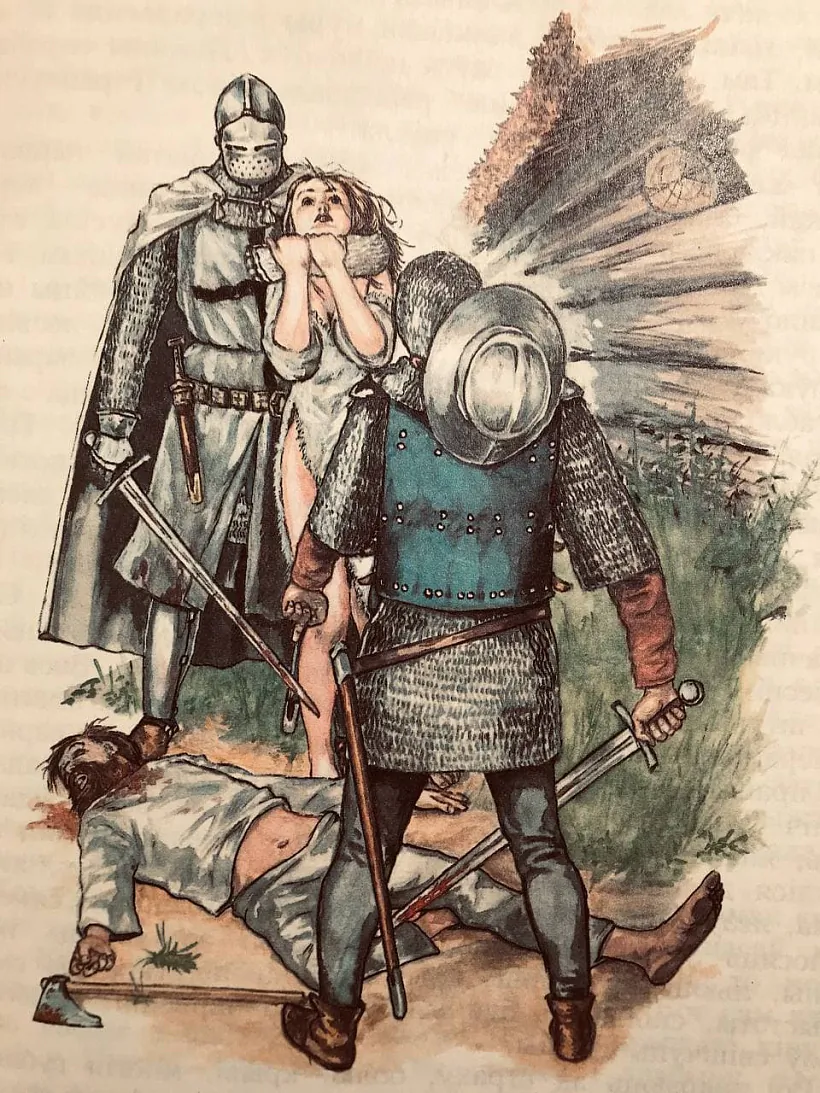 У часе войнаў з крыжакамі было не да грашовай сістэмы... (мастак А.Г.Прыбылоў).jpg У часе войнаў з крыжакамі было не да грашовай сістэмы... (мастак А.Г.Прыбылоў).jpg