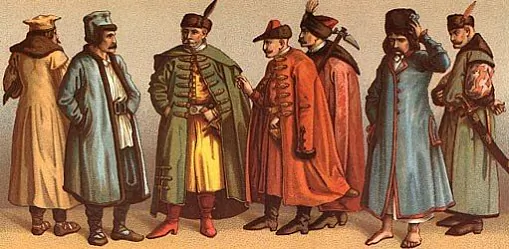 Шляхта ў розных відах шапак Шляхта ў розных відах шапак