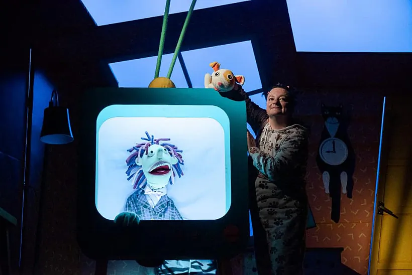 Scena sa spiektakla «Razumnaja sabačka Sonia» Scena sa spiektakla «Razumnaja sabačka Sonia»