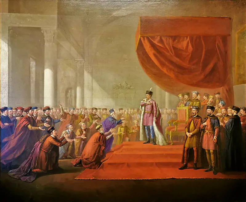 Вікенцій Смакоўскі. Стэфан Баторый засноўвае Акадэмію і ўніверсітэт у Вільні.png Вікенцій Смакоўскі. Стэфан Баторый засноўвае Акадэмію і ўніверсітэт у Вільні.png