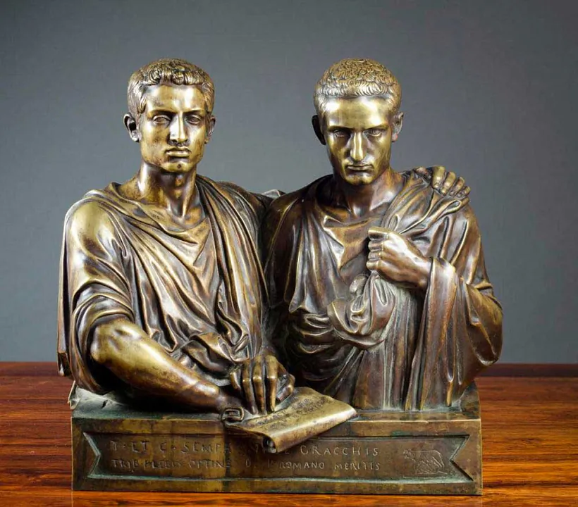 «Гракхі». Скульптар Э. Гійом. Бронза. 1853. Музей Орсэ (Парыж) «Гракхі». Скульптар Э. Гійом. Бронза. 1853. Музей Орсэ (Парыж)
