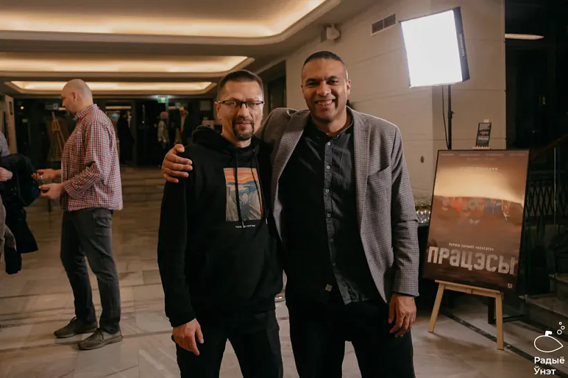 Януш Гаўрылюк і Андрусь Такінданг на фествалі "Бульбамуві-2023"