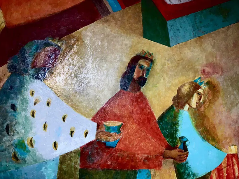 Frahmient rospisu Zoi Litvinavaj u kaplicy ŭ Chopfhartenie