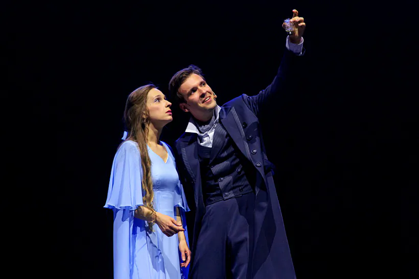 Scena sa spiektakla «Faŭst. Zdziełka z d’jabłam» u Horkaŭskim teatry Scena sa spiektakla «Faŭst. Zdziełka z d’jabłam» u Horkaŭskim teatry