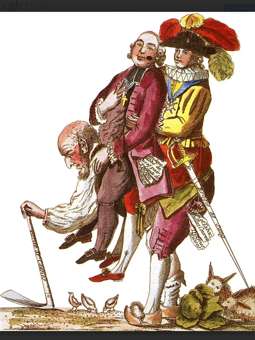 Francuzskaja karykatura 18 st.