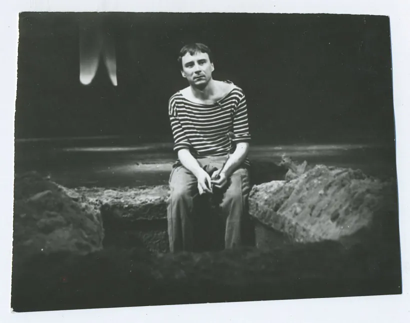 Narodny artyst Bielarusi Viktar Manajeŭ u spiektakli «Cynkavyja chlopčyki» Narodny artyst Bielarusi Viktar Manajeŭ u spiektakli «Cynkavyja chlopčyki»