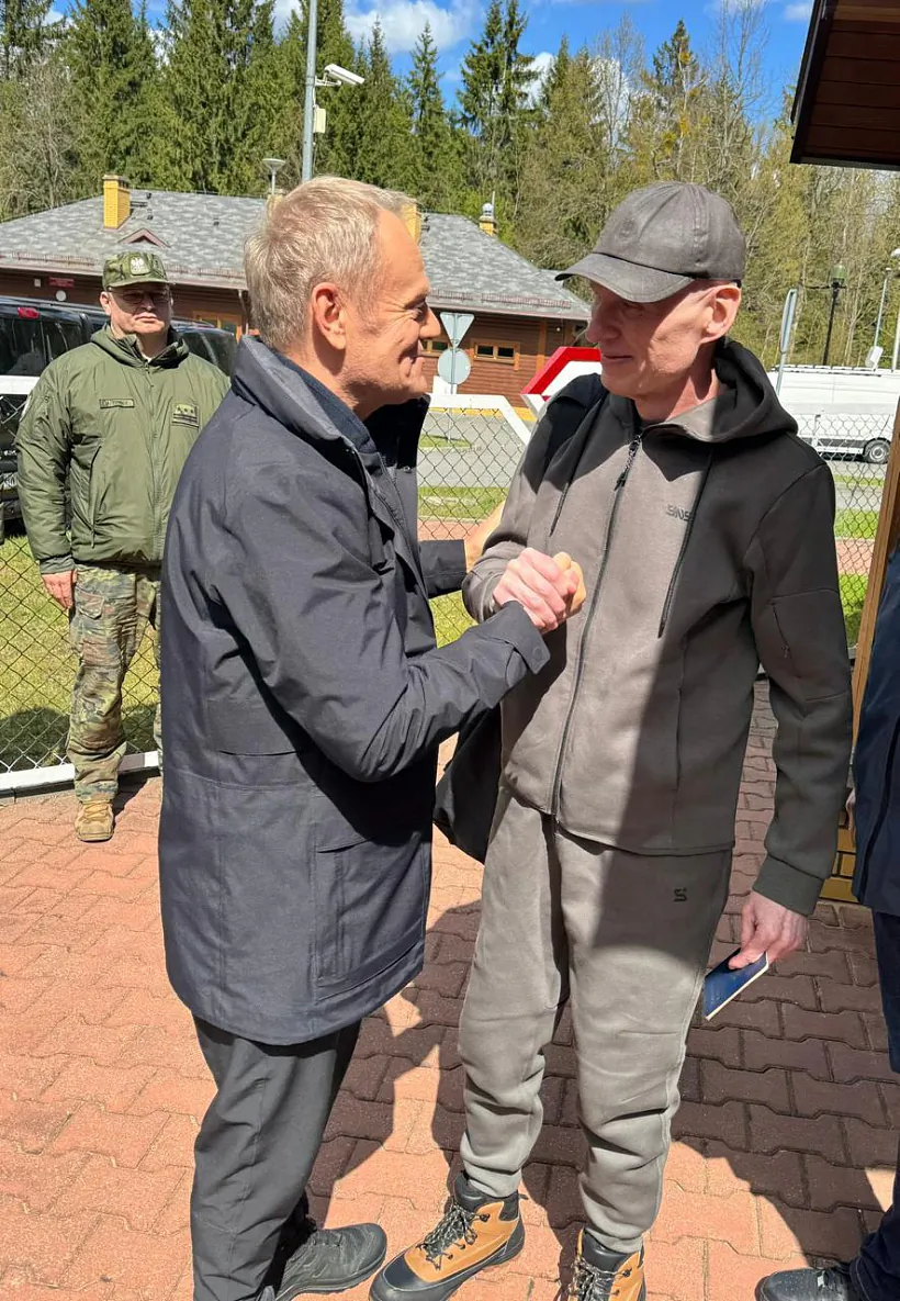 Andrej Pačobut i premjer Poĺščy Donaĺd Tusk