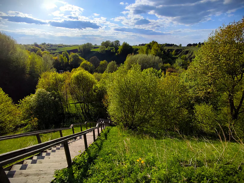 Mscislaŭ, krajavidy z haradzišča  Mscislaŭ, krajavidy z haradzišča