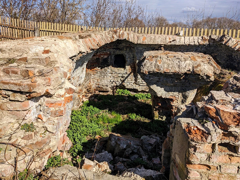 Крычаў, рэшткі замка Крычаў, рэшткі замка