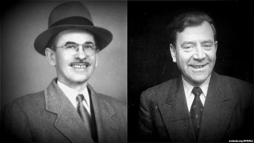 Dziejačy Rady BNR Mikola Abramčyk i Liavon Rydlieŭski