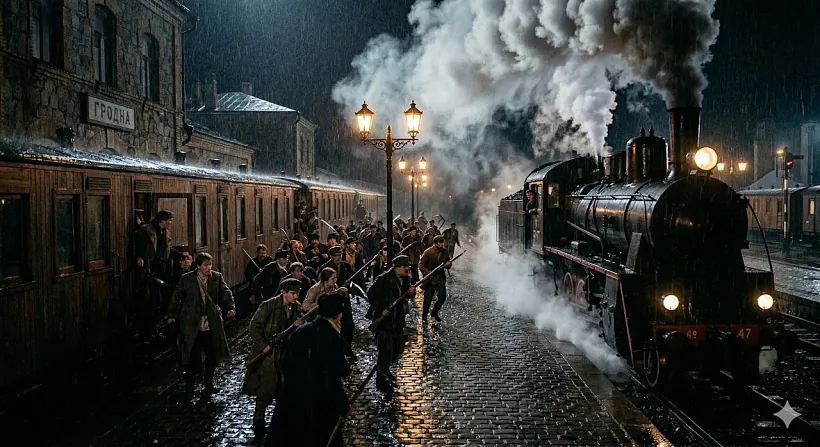 Zachop ciahnika ŭ Hrodnie