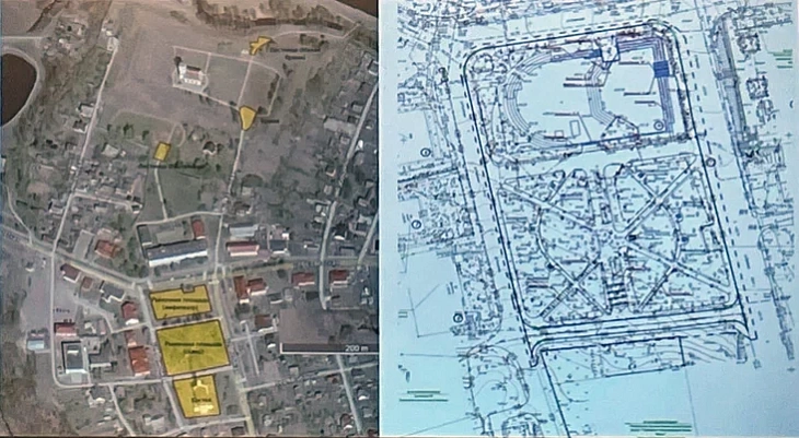 Miescy raskopak i archiealahičnaha nahliadu ŭ Zaslaŭi