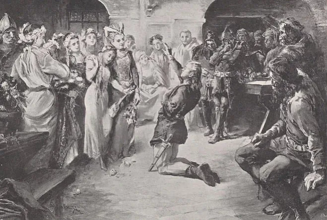 Iliustracyja ramana H. Siankieviča Kryžaki