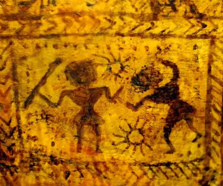 Zahadkavyja simvały z salarnymi znakami na kaŭšy-bracinie