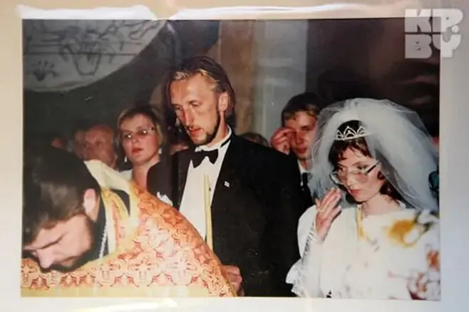 Alieś Puškin z žonkaj Janinaj Alieś Puškin z žonkaj Janinaj