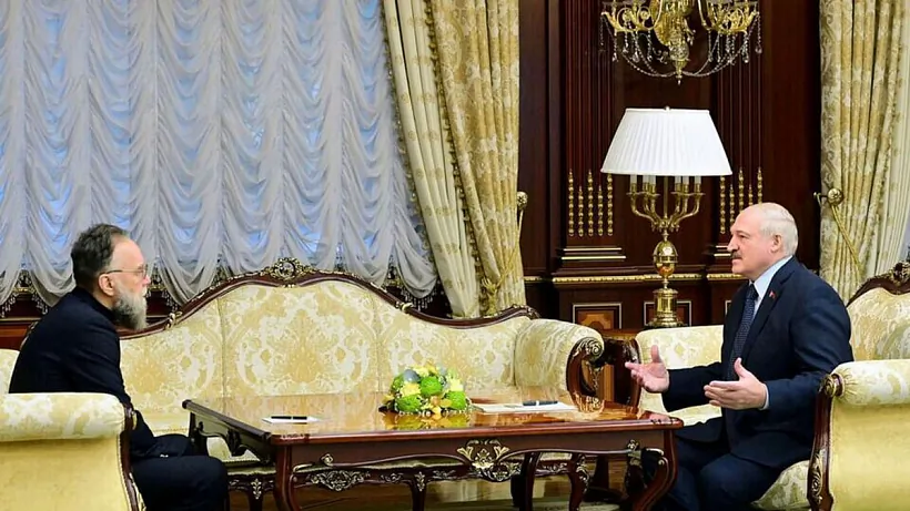 Aliaksandr Duhin i Aliaksandr Lukašenka Aliaksandr Duhin i Aliaksandr Lukašenka