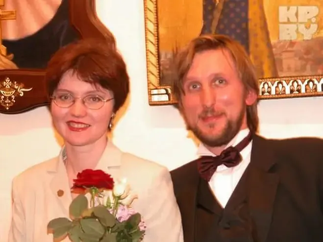 Alieś Puškin z žonkaj Janinaj Alieś Puškin z žonkaj Janinaj