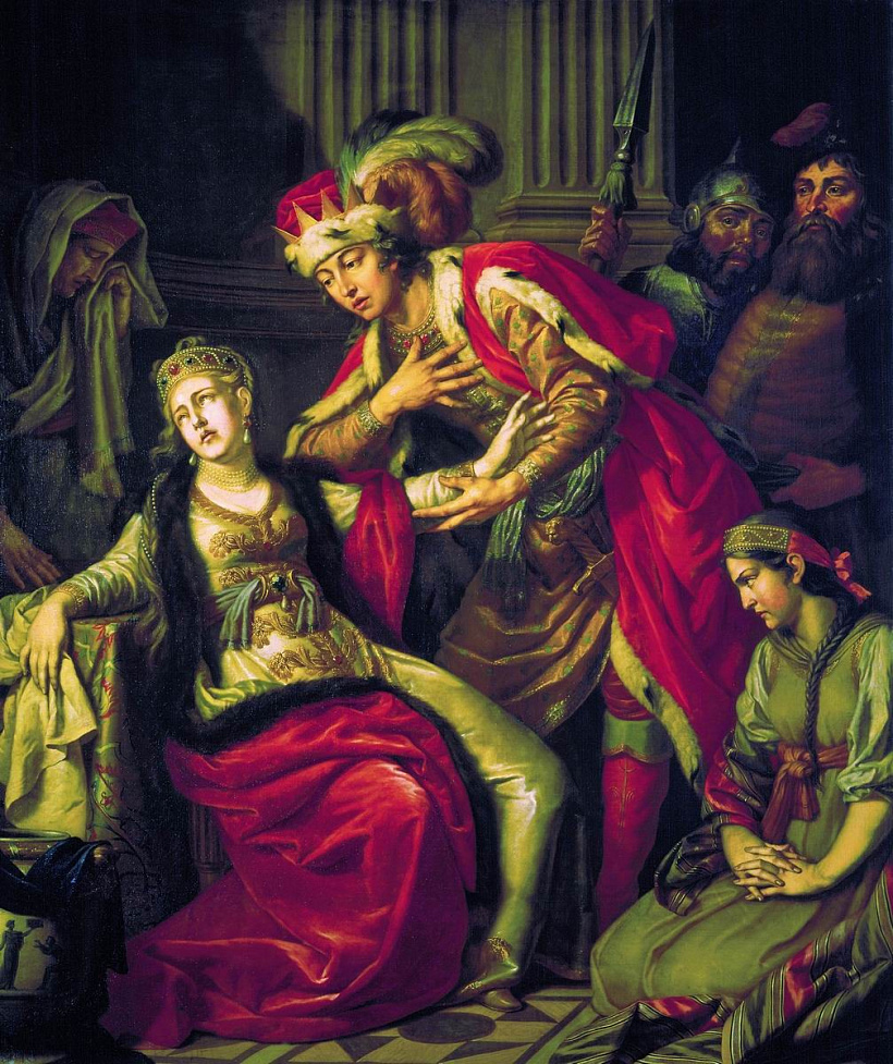 Uładzimir i Rahnieda. Mastak A. Łasienka, 1770 h..jpg Uładzimir i Rahnieda. Mastak A. Łasienka, 1770 h..jpg
