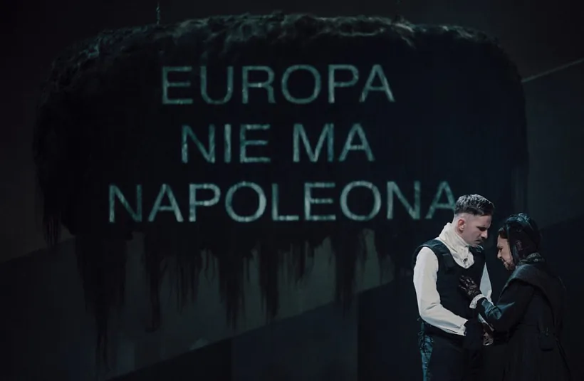 Scena sa spiektaklia «Liaĺka»