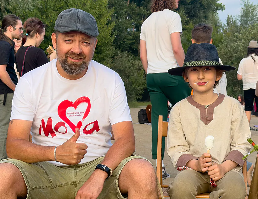 Valiera Rusielik z synam