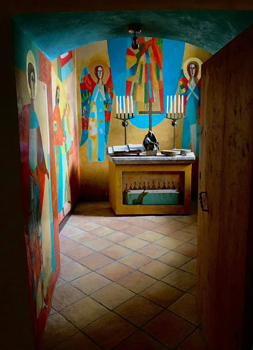 Frahmient rospisu Zoi Litvinavaj u kaplicy ŭ Chopfhartenie