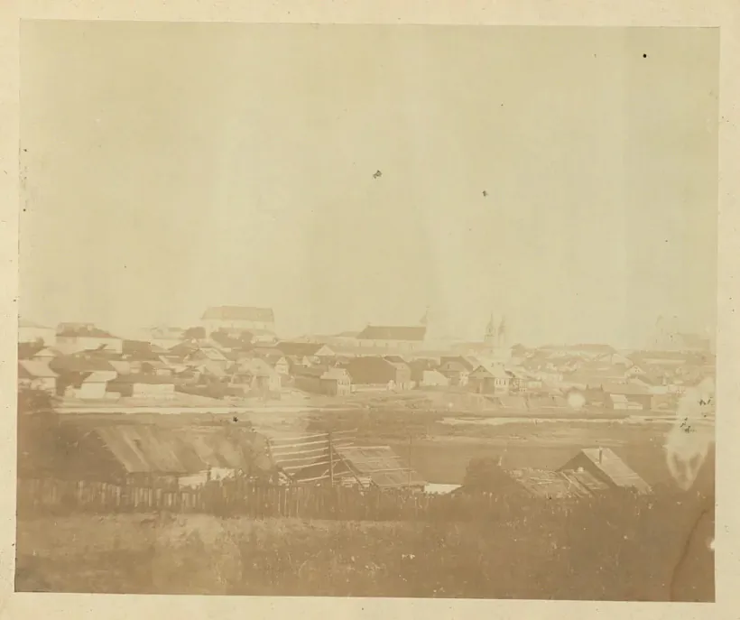 Найстарэйшы здымак Мінска, зроблены каля 1863 года. Фота: «Фотографическая Иллюстрация», №№ 8-9